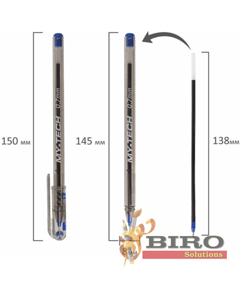 Pix cu bilă 0.7 mm, Pensan My-Tech,albastru